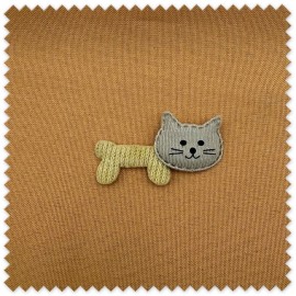 Aplique textil gato para personalizar prendas