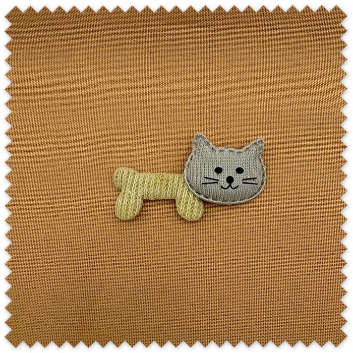 Aplique textil gato para personalizar prendas