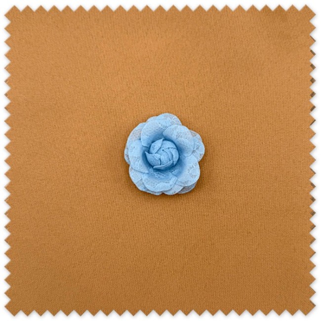 Flor de Tela Rosa Encaje Azul al mejor precio