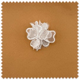 Flor Tela Texturas Perlas Blanca al mejor precio