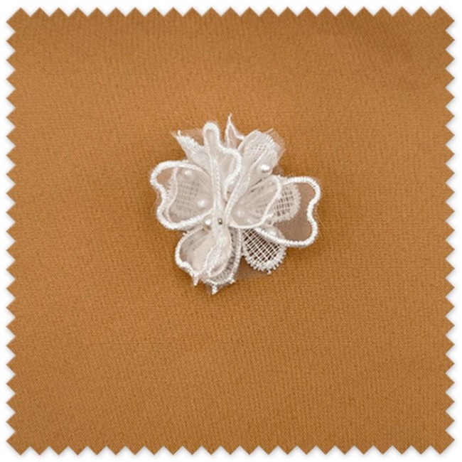 Flor Tela Texturas Perlas Blanca al mejor precio