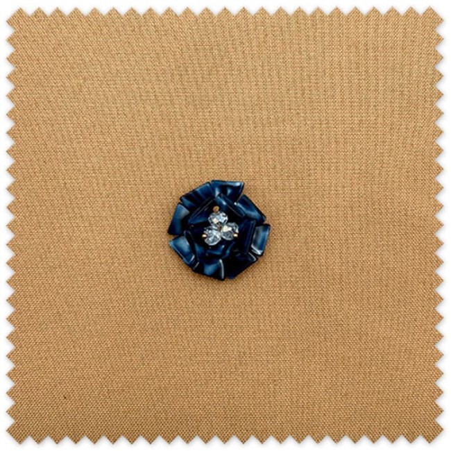 Flor Decorativa Acabado Nacarado Tonos Azules