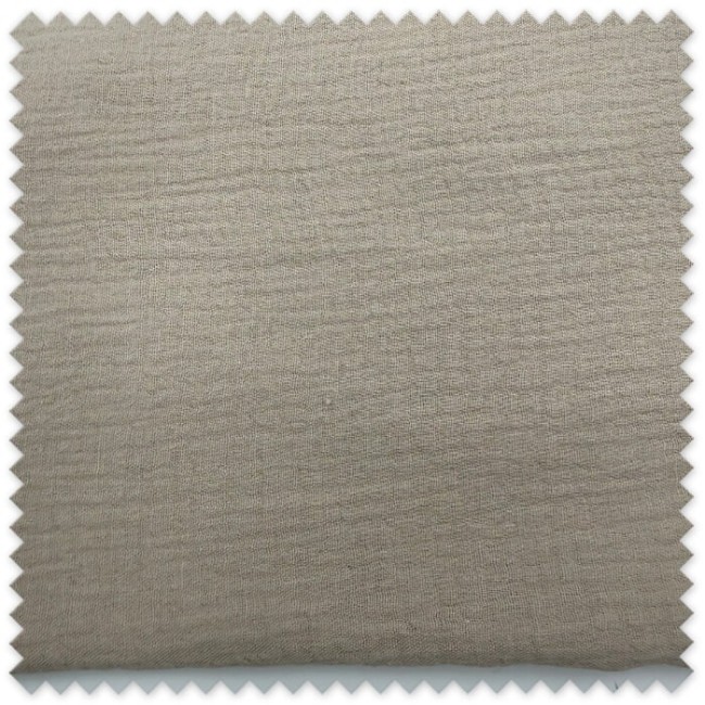 Retal algodón doble gasa para ropa infantil
Tela doble gasa beige lino para costura creativa