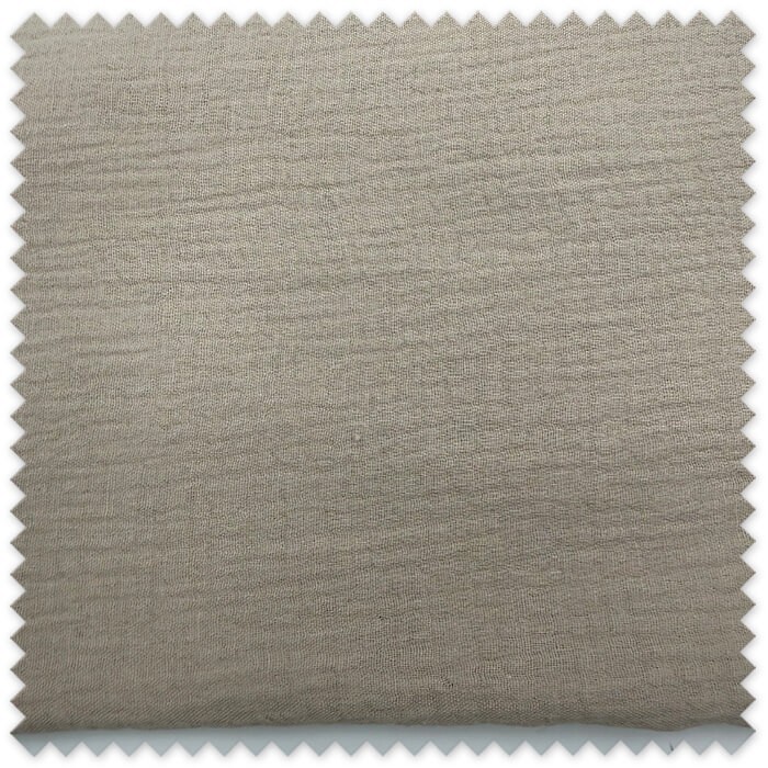 Retal algodón doble gasa para ropa infantil
Tela doble gasa beige lino para costura creativa
