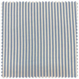 Tejido loneta decorativa de rayas celestes resistente y elegante