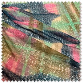 Tejido de punto calado multicolor para mujer
