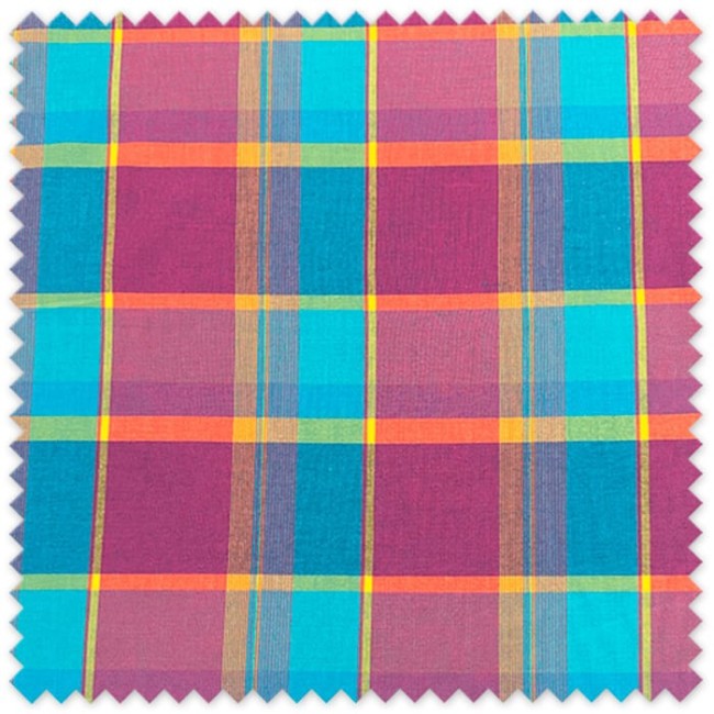 Tejido multicolor de cuadros tejidos
Tela para vestidos y complementos