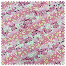 Algodón japonés flores sakura
Tela japonesa estampada rosa