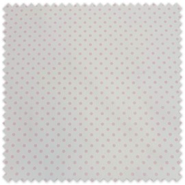 Tela Piqué Lunar Mediano Rosa Bebé para canastillas, sacos de bebé y decoración infantil