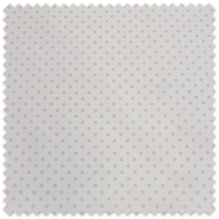 Tela Piqué Lunar Mediano Rosa Bebé para canastillas, sacos de bebé y decoración infantil