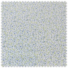 Tela Viella Mini Flores Violetas estampada en oferta por metros