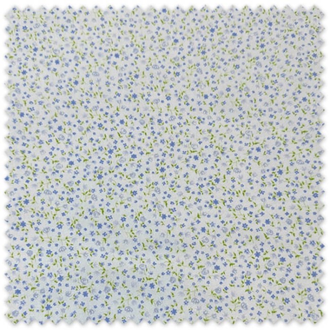 Tela Viella Mini Flores Violetas estampada en oferta por metros