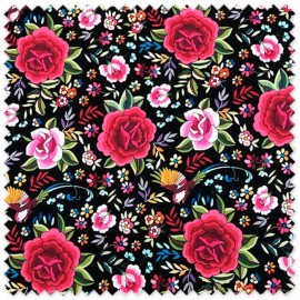 comprar tela strech flamenca negro