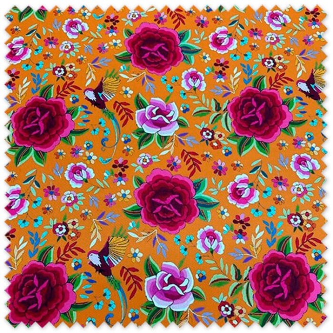 comprar tela strech flamenca mandarina