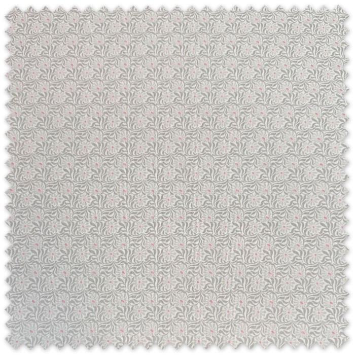 Tela Piqué Flores Gris Bebé por metros con estampado floral y diseño de ondas, ideal para vestidos infantiles, ropa de bebé