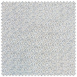 Tela Piqué Flores con Ondas Azul Bebé por metros, tejido infantil con relieve y estampado floral ideal para canastillas