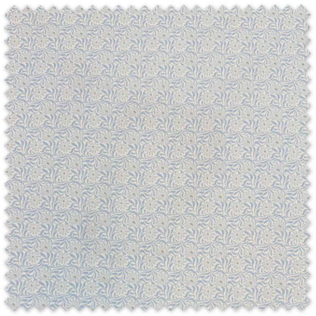 Tela Piqué Flores con Ondas Azul Bebé por metros, tejido infantil con relieve y estampado floral ideal para canastillas