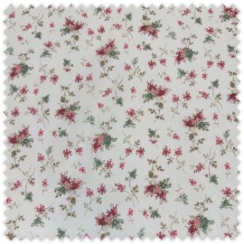 Tela Piqué Flores Verdes y Buganvilla por metros, tejido infantil con estampado floral ideal para vestidos, canastillas