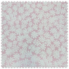 Tela Piqué Margaritas Rosa por metros, tejido infantil con relieve y estampado de margaritas ideal para vestidos