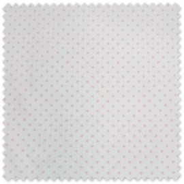 Tela Piqué Estrellas Rosa por metros, tejido infantil con relieve y estampado de estrellas ideal para canastillas