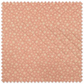 tela de piqué acolchada estrellas dobles fondo rosa infantil cálida y suave para bebé
