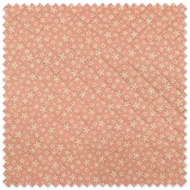 tela de piqué acolchada estrellas dobles fondo rosa infantil cálida y suave para bebé