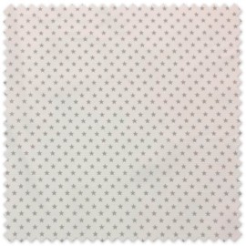 Tela Piqué Estrellas Gris por metros, tejido infantil con relieve y estampado de estrellas ideal para canastillas