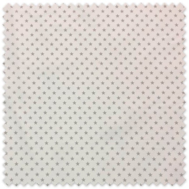 Tela Piqué Estrellas Gris por metros, tejido infantil con relieve y estampado de estrellas ideal para canastillas