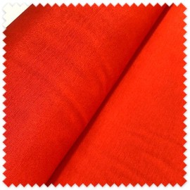 Tela Loneta Lisa Naranja Oscuro 2,80 m de ancho y 195 g/m², tejido resistente para decoración, cojines, cortinas