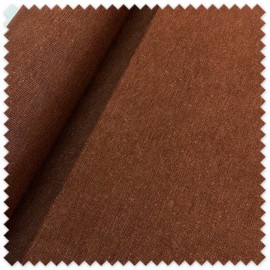 Tela Loneta Lisa Marrón 2,80 m de ancho y 195 g/m², tejido resistente para decoración, cojines, cortinas, bolsos