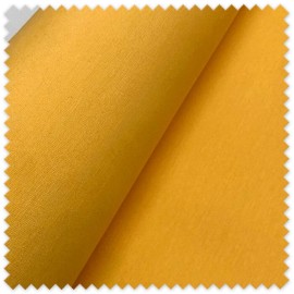 Tela Loneta Lisa Amarillo 2,80 m de ancho y 195 g/m², tejido resistente para decoración, cojines, cortinas, bolsos, confección