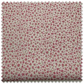 Retal 0,80 m de Popelín con mini flores rosas, tela floral delicada para costura, patchwork, confección y manualidades