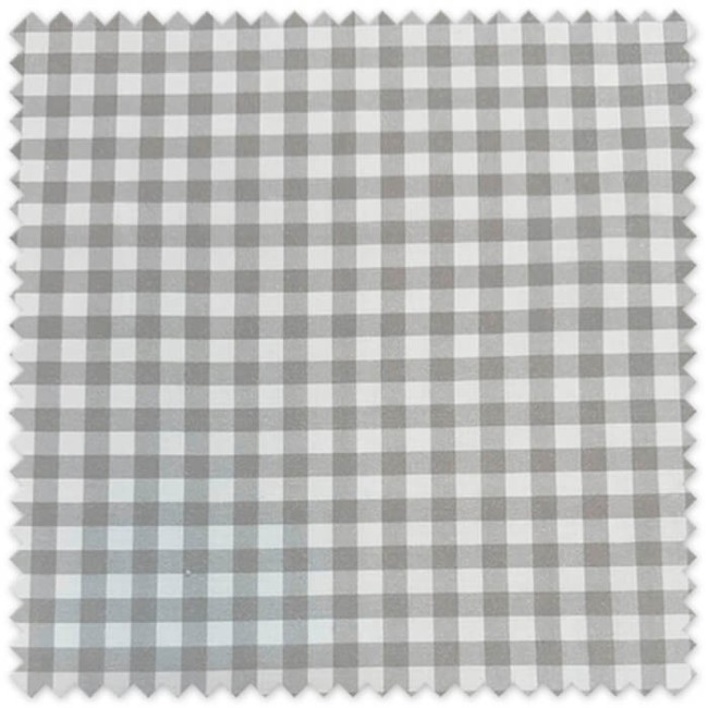 Tela popelín cuadros vichy gris algodón al mejor precio web