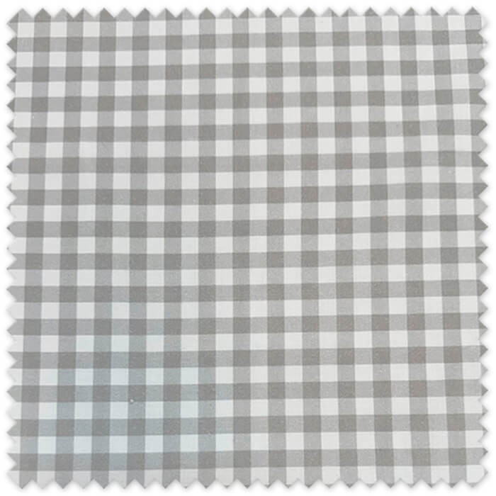 Tela popelín cuadros vichy gris algodón al mejor precio web