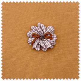 Flor de Tela Vichy Lila al mejor precio unitario