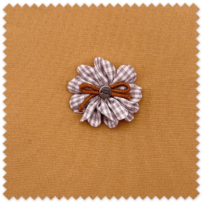 Flor de Tela Vichy Lila al mejor precio unitario