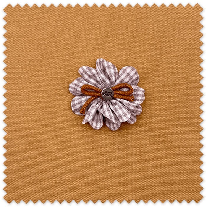 Flor de Tela Vichy Lila al mejor precio unitario