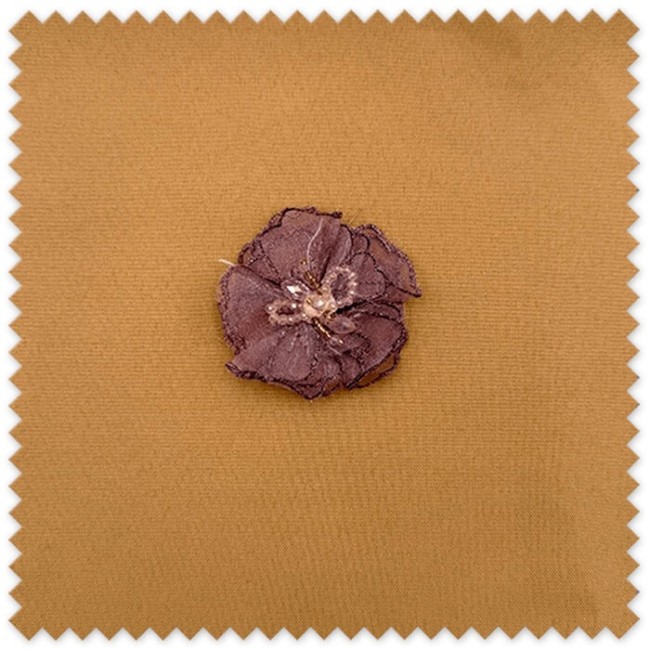 Flor de Tela Brillo Rosa Empolvado