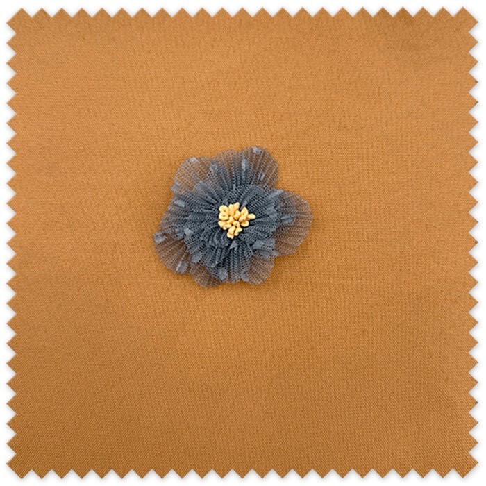 Flor Tela Plisada Plumeti Azul Jeans al mejor precio