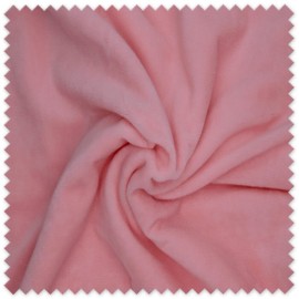 Tela Coralina Velvet Rosa Bebé de 1,50 metros, suave y aterciopelada para mantitas, arrullos, confección infantil y hogar
