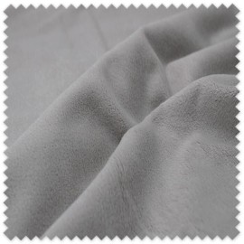 Tela Coralina Velvet Gris 1,60m | Tela Suave y Aterciopelada