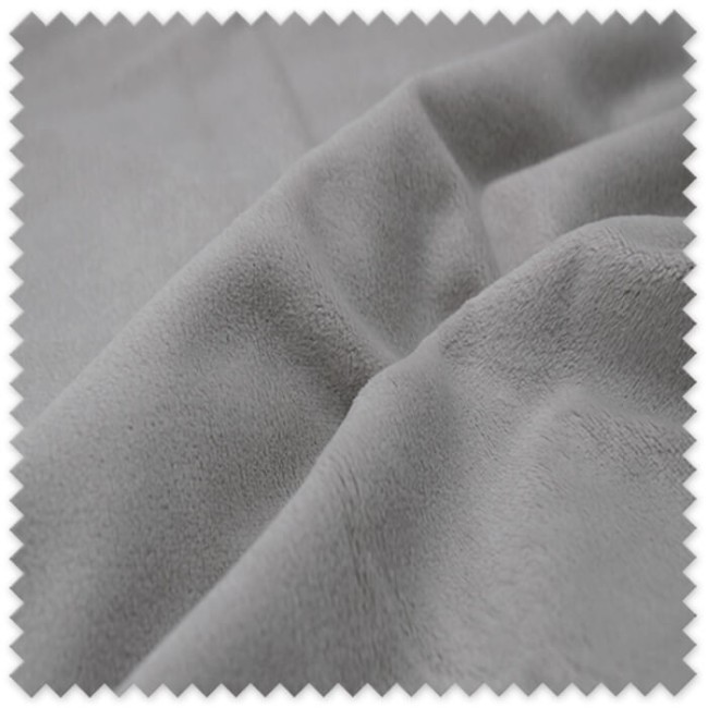 Tela Coralina Velvet Gris 1,60m | Tela Suave y Aterciopelada