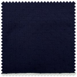 Retal 0,80m Doble Gasa Plumeti Azul Marino, tela ligera con textura plumeti para confección y costura.