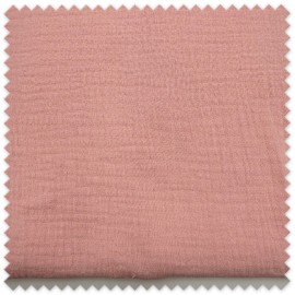 Retal 0,60m Algodón 100% Doble Gasa Rosa Bebé para bebé y costura infantil