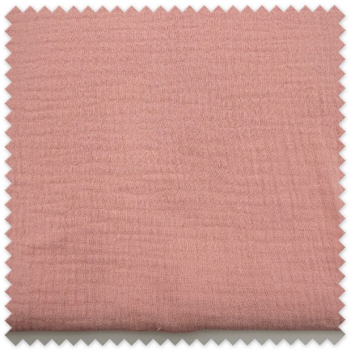 Retal 0,60m Algodón 100% Doble Gasa Rosa Bebé para bebé y costura infantil