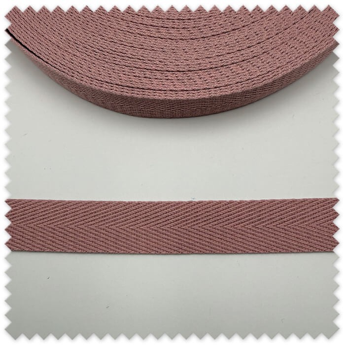 Cinta Espiga para Mochilas Rosa Empolvado 32mm 20% algodón 80% poliéster