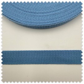 Cinta Espiga para Mochilas Azul Bebé 32mm 20% algodón 80% poliéster