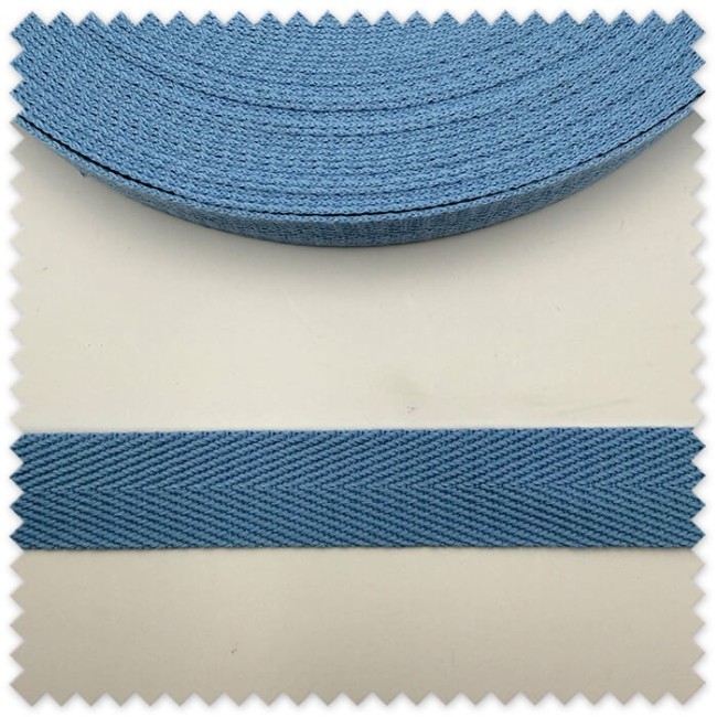 Cinta Espiga para Mochilas Azul Bebé 32mm 20% algodón 80% poliéster