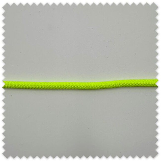 Cordón Espiga Grueso Amarillo Flúor 7mm para mochilas, accesorios y manualidades
