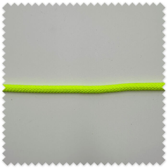 Cordón Espiga Grueso Amarillo Flúor 7mm para mochilas, accesorios y manualidades